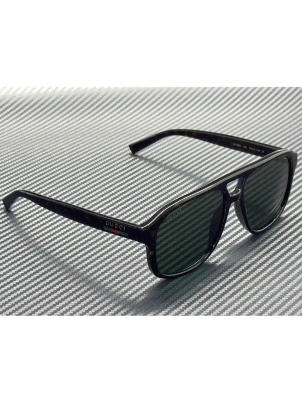 New Gucci Men  Havana Sunglasses 57-15-145